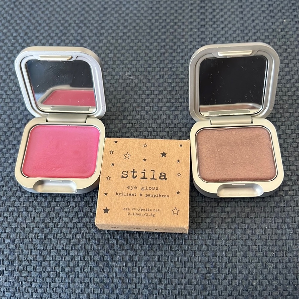 Stila 2pc eye gloss brillant a paupieres colors: hot pink and lame